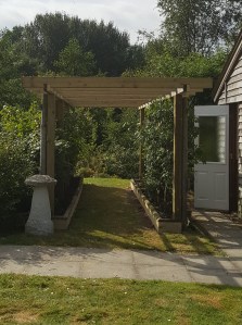 Pergolas, garden structure, raised beds, timber build.